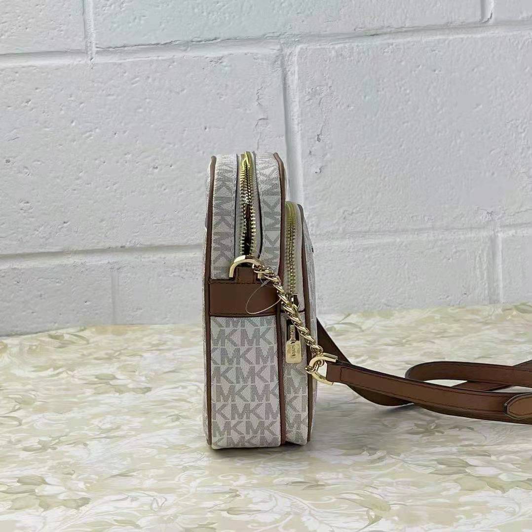 MICHAEL KORS 35F1GTVC2B JET SET TRAVEL MEDIUM CROSSBODY BAG MK VANILLA MICHAEL KORS 35F1GTVC2B JET SET TRAVEL MEDIUM CROSSBODY BAG MK VANILLA